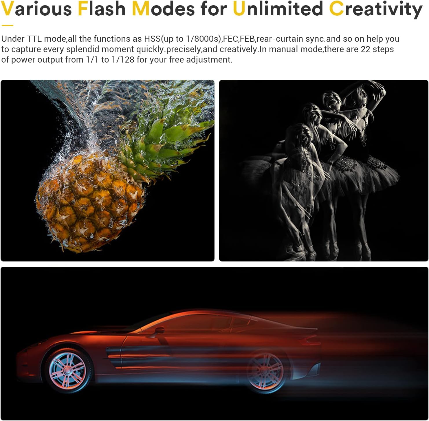 Godox TT685II-F TTL Camera Flash Speedlite GN60 HSS 1/8000s for Fuji Cameras