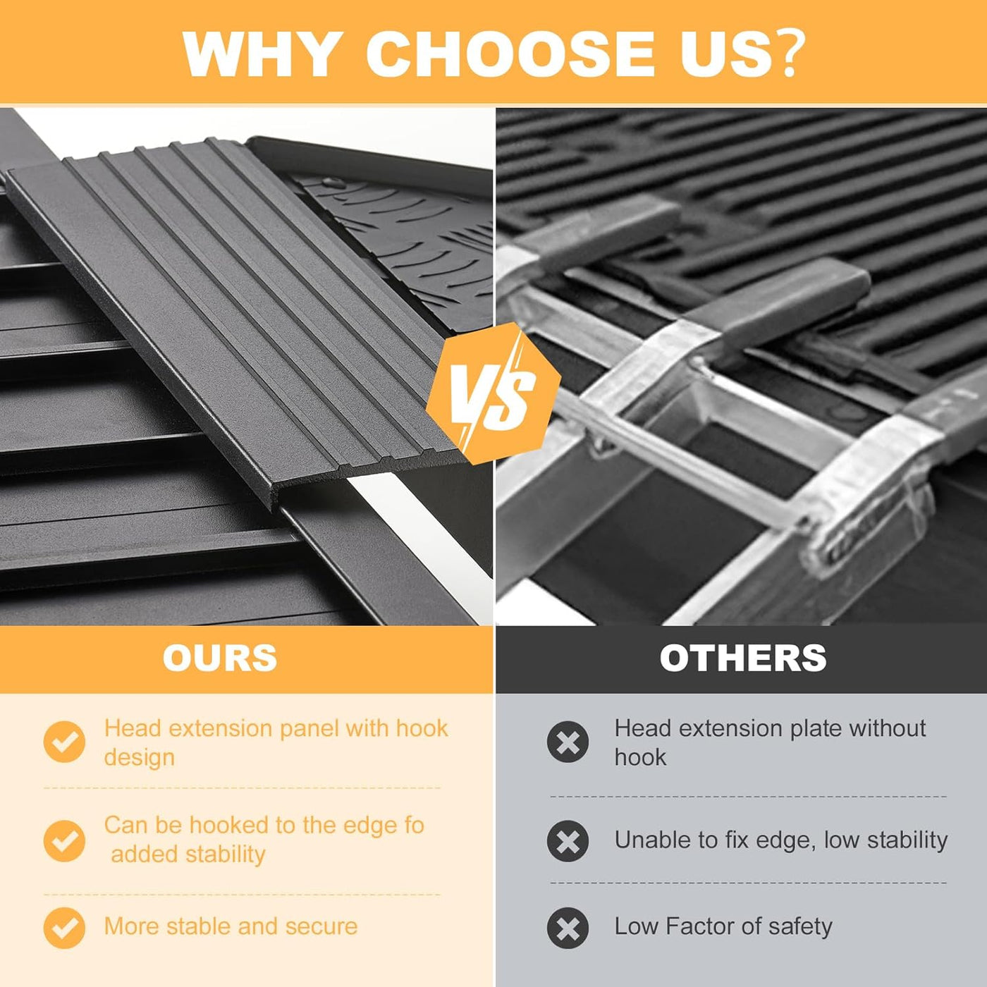 Aluminum Loading Ramp 228x29.2cm 680KG for ATV UTV Trucks Motorbike Gardhom