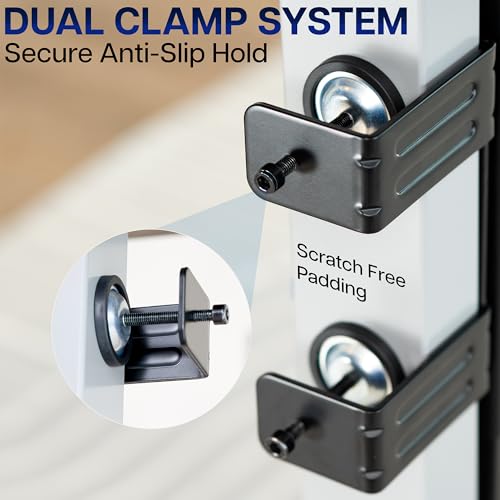 Clamp On Under Desk PC Mount Tool Free Computer Case Holder VIVO MOUNT-PC01C
