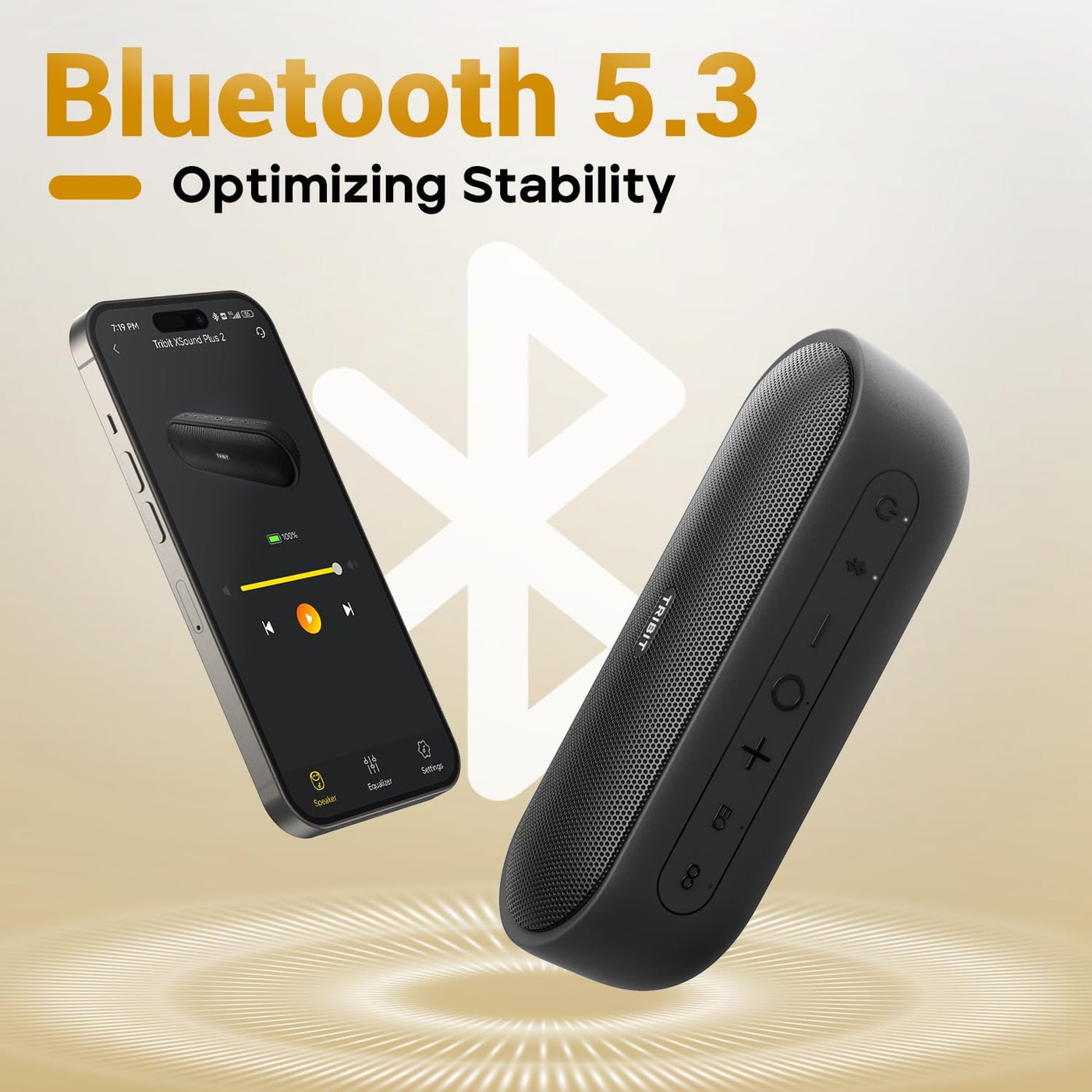 Tribit XSound Plus 2 Bluetooth Speaker, 30W, XBass, IPX7, 24H Playtime