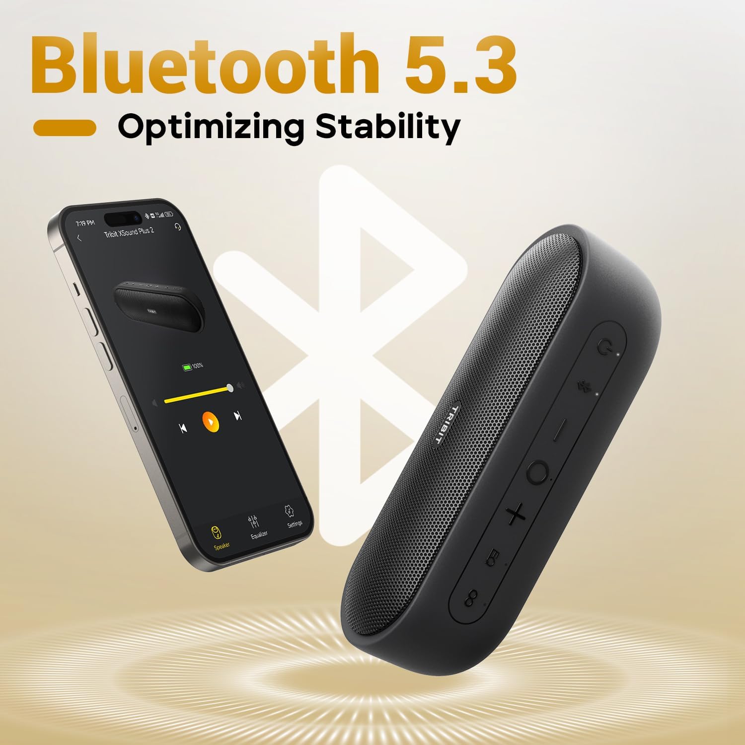Tribit XSound Plus 2 Bluetooth Speaker, 30W, XBass, IPX7, 24H Playtime
