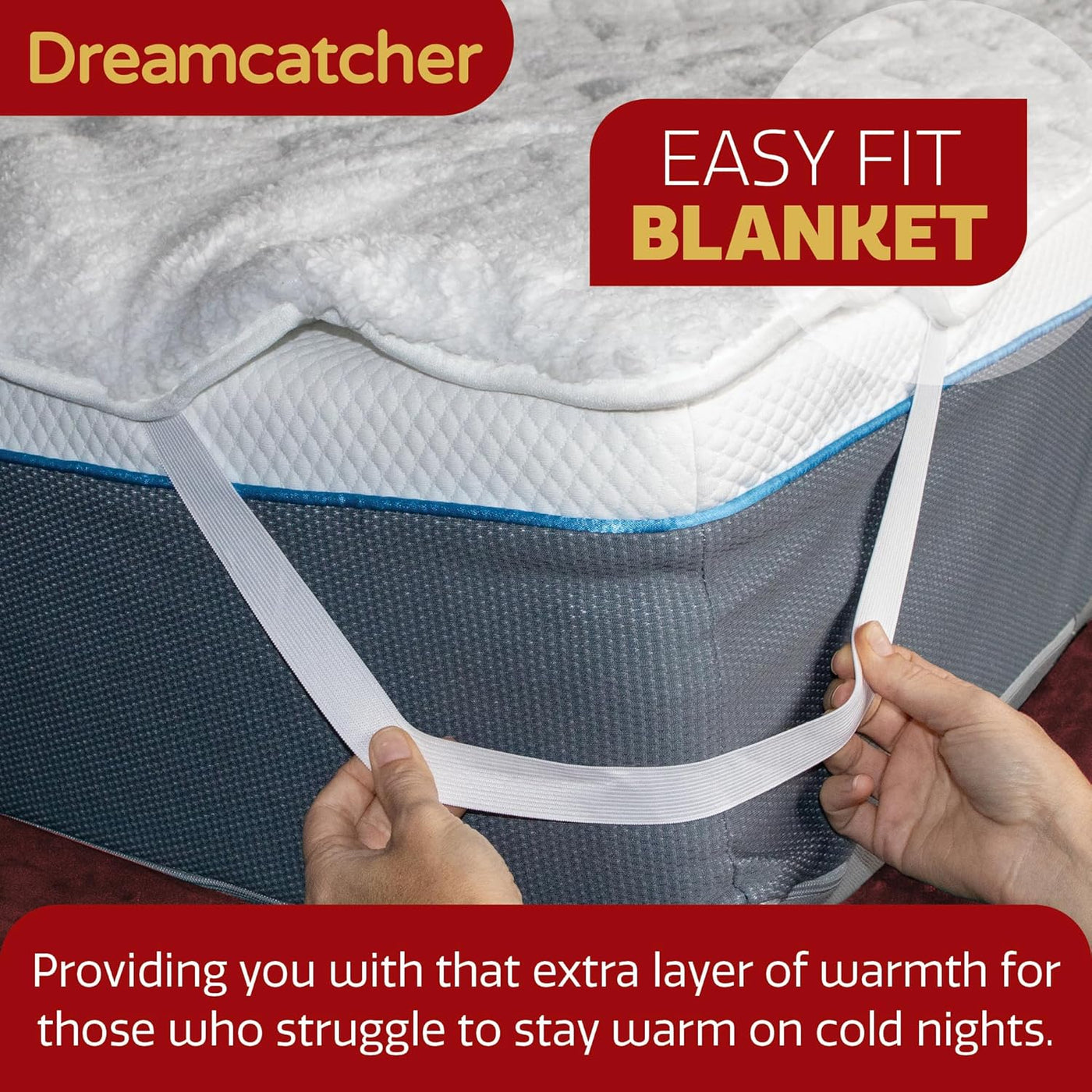 King Size Electric Blanket 203x152cm Soft Fleece Polyester Dreamcatcher