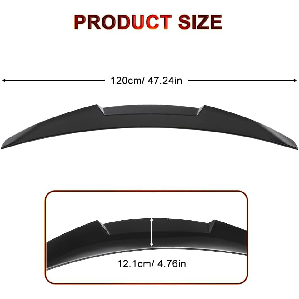 ACLONG Rear Trunk Spoiler for BMW 4 Series F36 2014-2020, Gloss Black