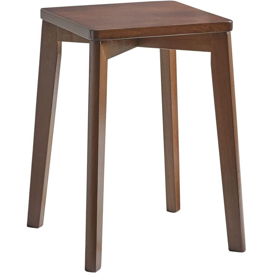 Wooden Stool Square Solid Wood Dressing Table Makeup Seat Brown Aibiju YDEU-1500