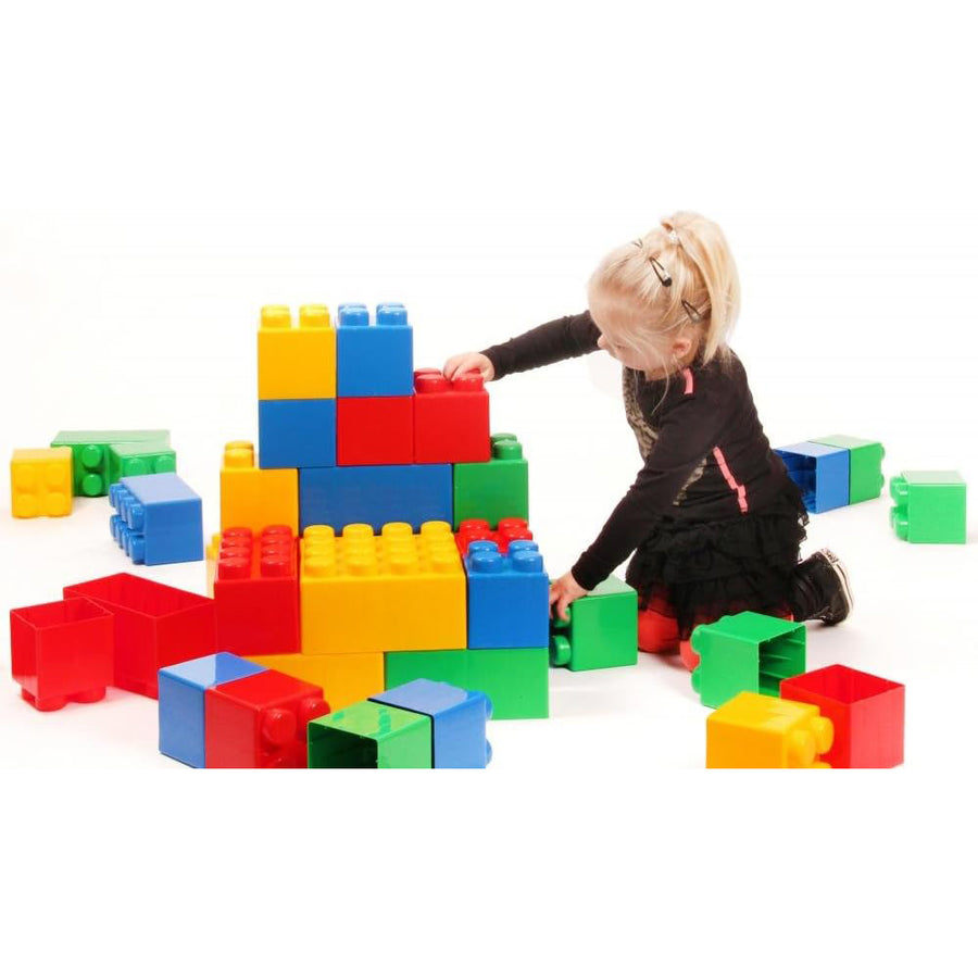 Polesie Building Brick, 45-Piece, 2X-Large, Multicolor Plastic Toy