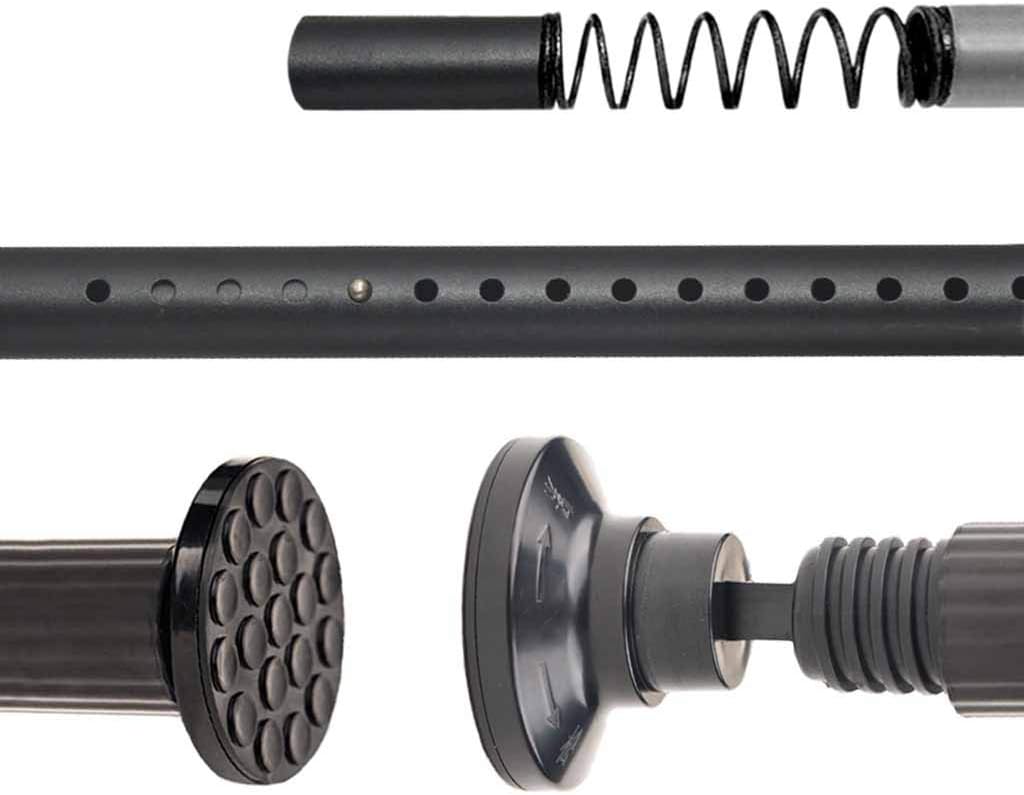 Tension Curtain Rod 378-430cm No Drill Extendable 32mm Heavy Duty Curtain Pole