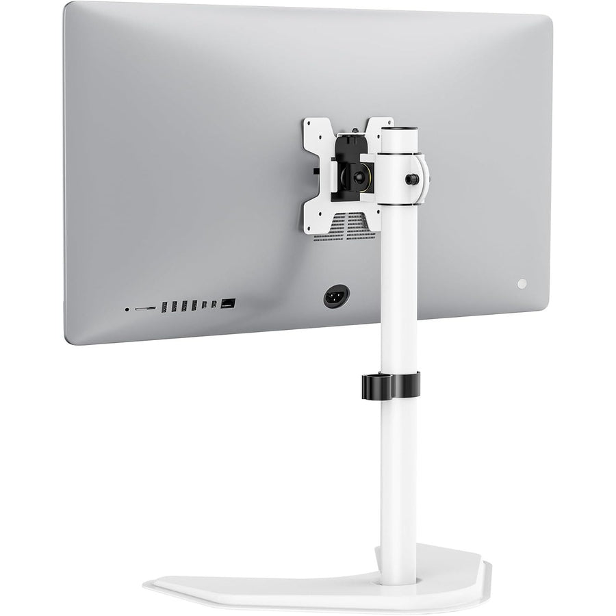 Single Monitor Stand 32 Inch Free Standing Adjustable VESA White WALI