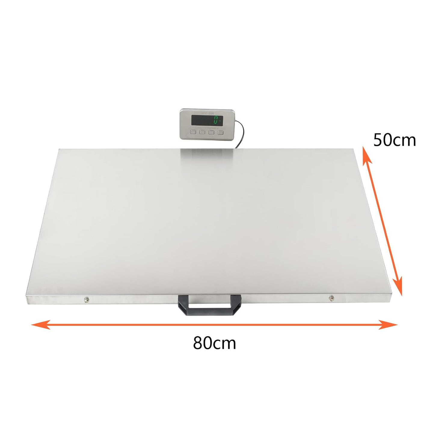 Digital Platform Scale 500kg Heavy Duty 80x50cm Vet Pet Warehouse LCD Weighing