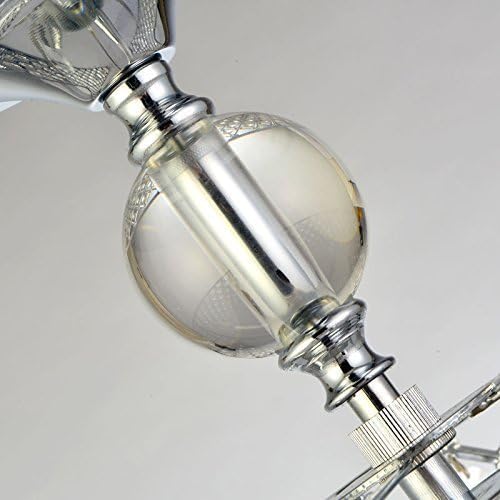 Crystal Ceiling Light 40cm Chrome Modern Chandelier E14 Saint Mossi Living Room