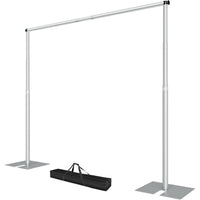 Backdrop Stand 2.6x3m Heavy Duty Pipe Drape Wedding Photography Silver EMART