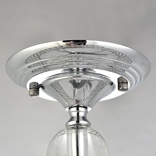 Crystal Ceiling Light 40cm Chrome Modern Chandelier E14 Saint Mossi Living Room