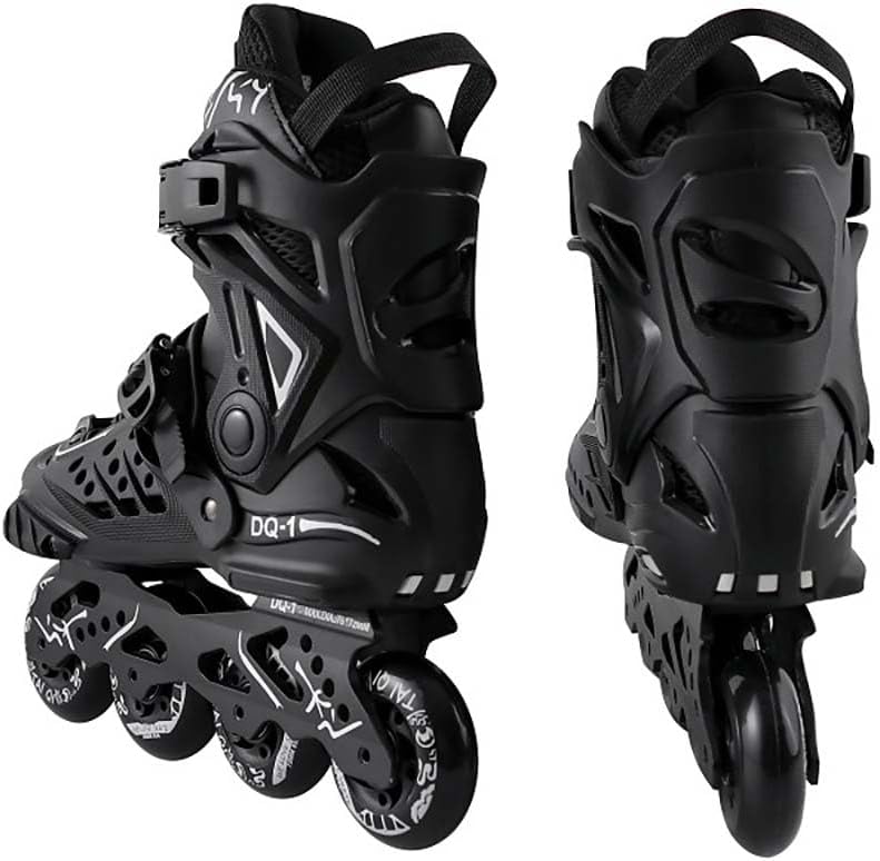 YYW Inline Skates for Adults & Beginners, Professional Roller Skates, Black