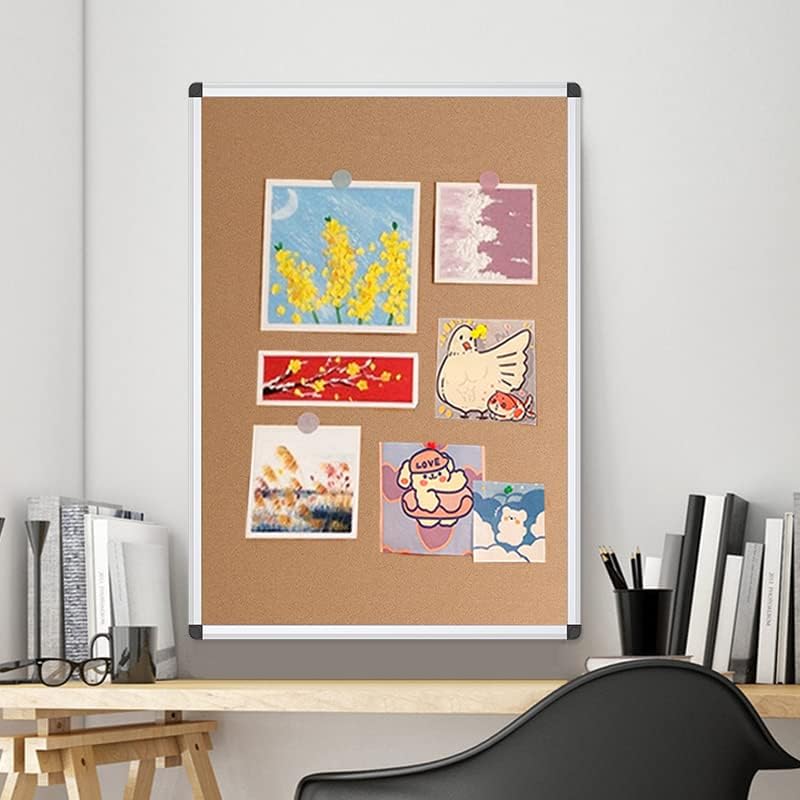 Cork Notice Board, 90x60cm, Silver Aluminium Frame VIZ-PRO