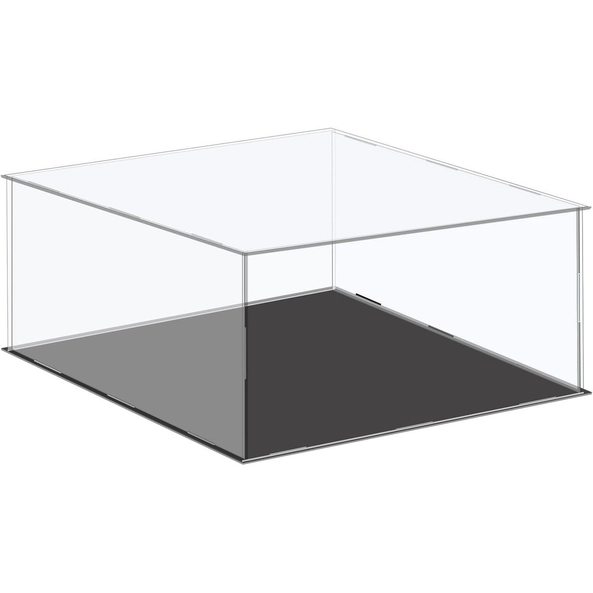 Clear Acrylic Display Case 16.1 Inch Plastic Box Dustproof Sourcing Map