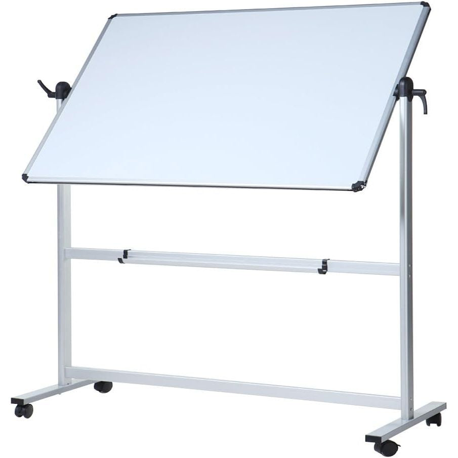 Magnetic Mobile Whiteboard 150x90cm Double Sided Revolving Stand VIZ-PRO Board
