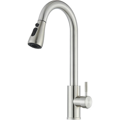 Kitchen Mixer Tap Pull Out Spray 3 Modes 360 Swivel Chrome Sink Faucet Single