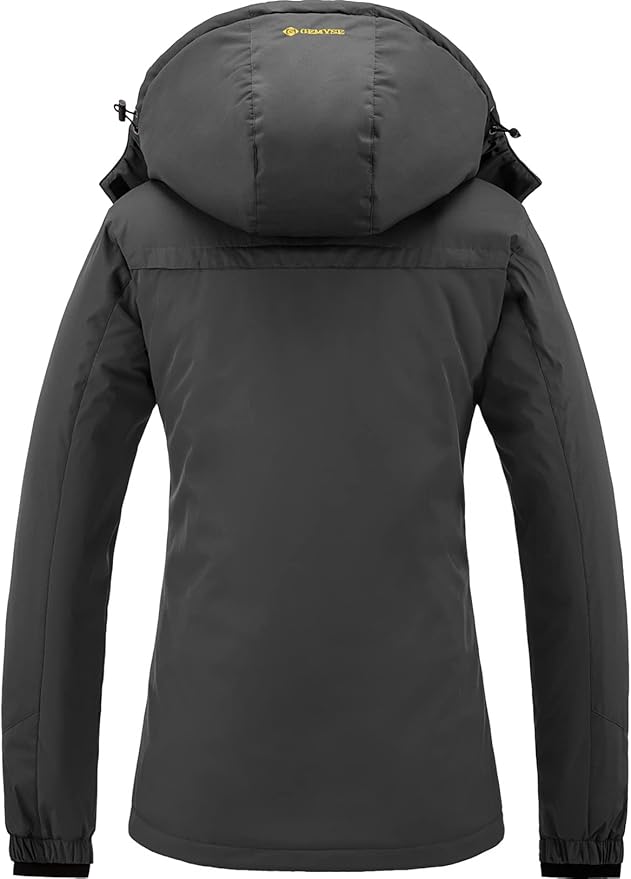 Black jacket with a hood on a white background
