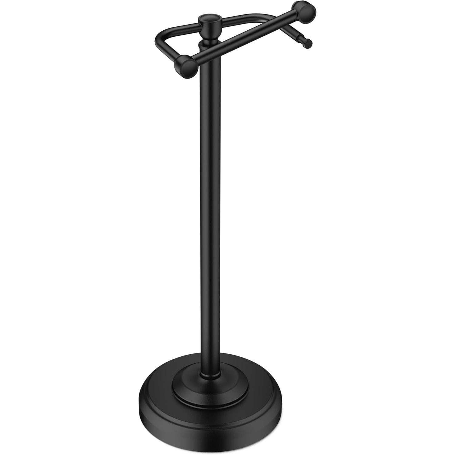 Freestanding Toilet Roll Holder SUS304 Stainless Steel Matte Black Bathroom Stand