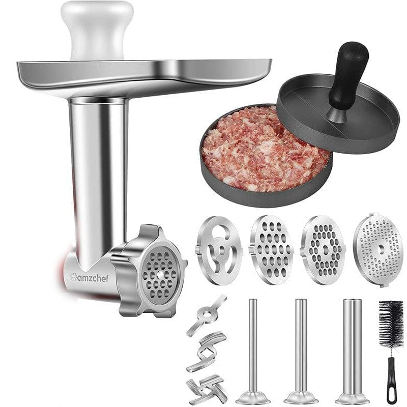 AMZCHEF Metal Meat Grinder Attachment for Kitchenaid Stand Mixer