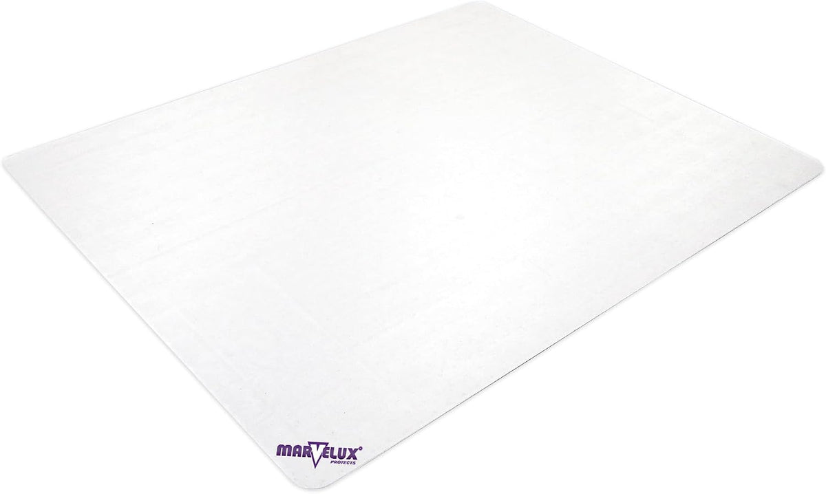 Office Chair Mat 75x120cm Polycarbonate Medium Pile Carpet Protector Marvelux