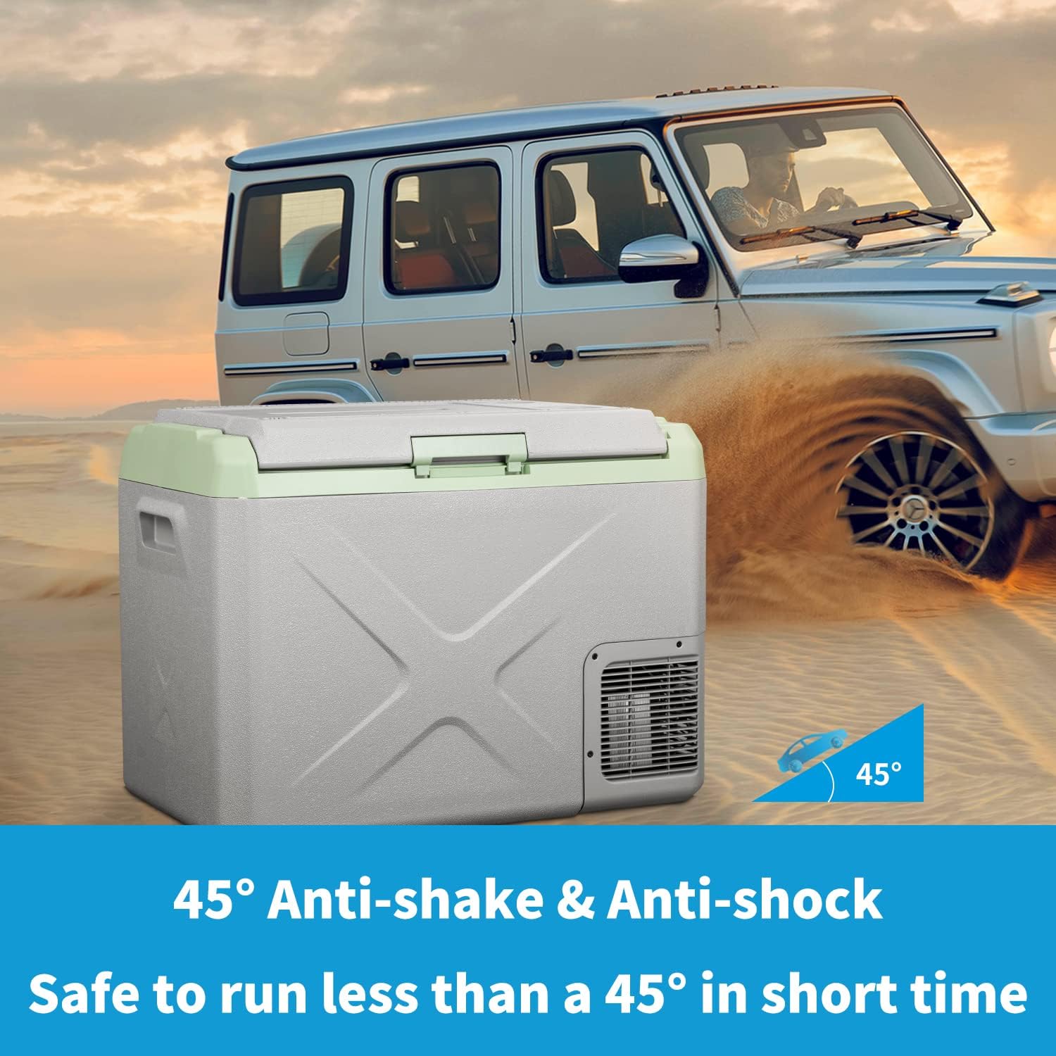Alpicool X40 40L Car Fridge Freezer, 12/24V Portable Cooler for Camping -20℃