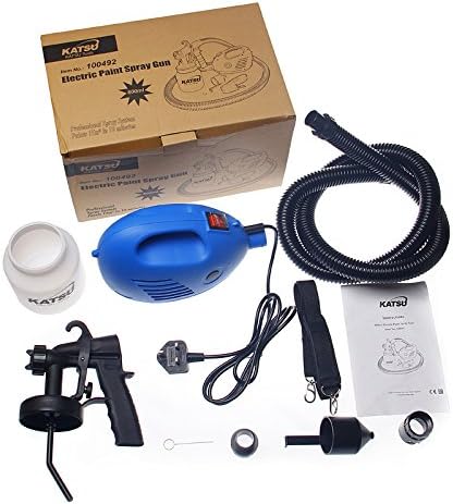 KATSU 700W Electric Paint Sprayer 800ml HVLP Spray Gun for Walls & Fences