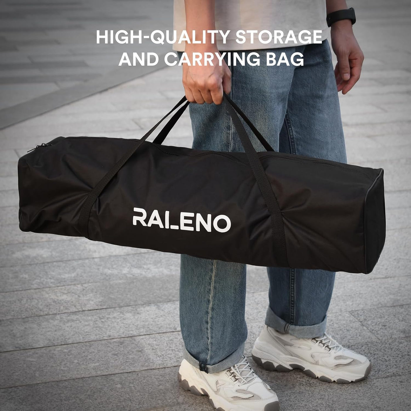 RALENO Softbox Lighting Kit, 2x50x50cm, 50W LED, 5500K CRI 97 for Video & Photos