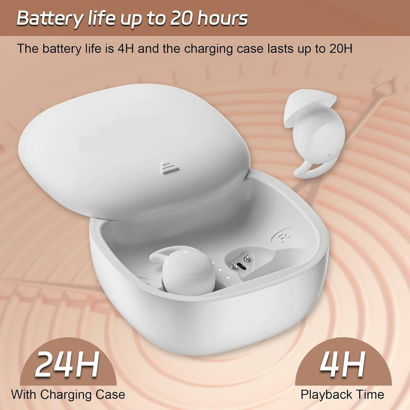 Invisible Sleep Earbuds Mini Wireless Bluetooth Noise Cancelling IPX6 IFECCO