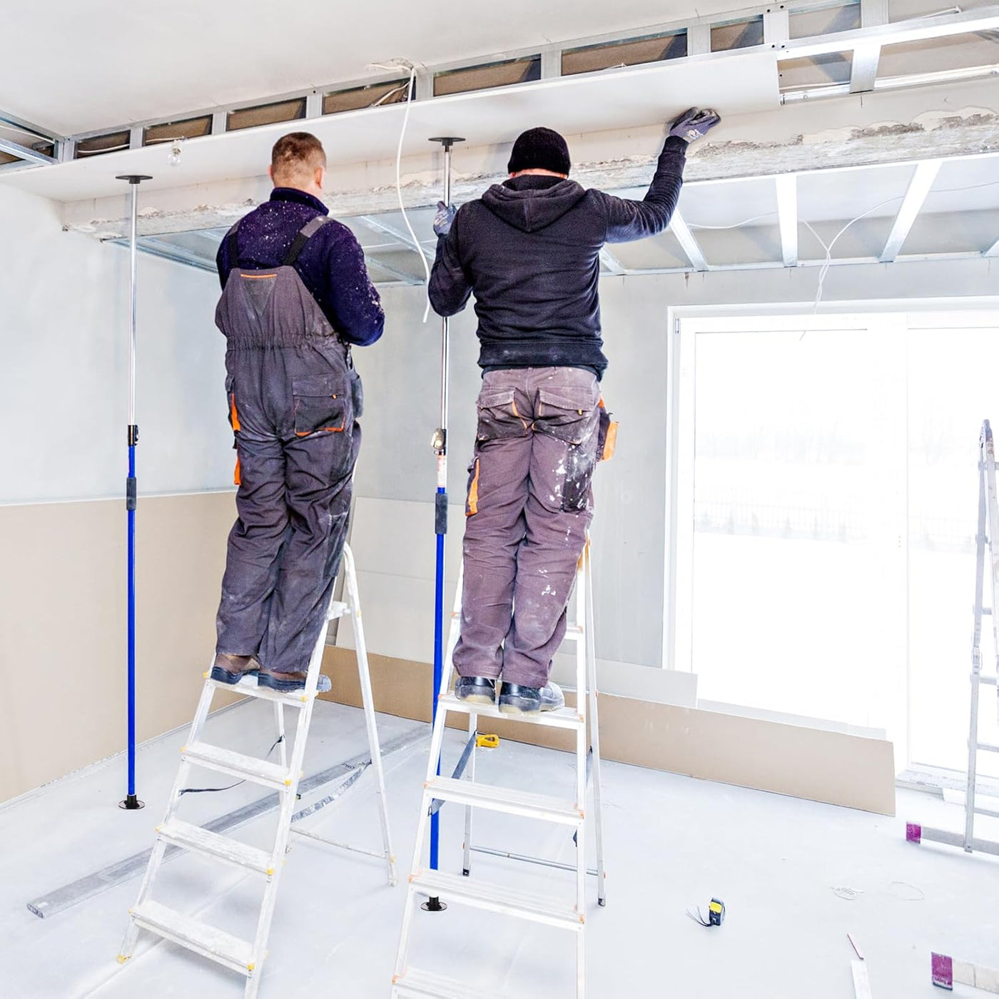 Telescopic Support Pole 45.3-114.2in 220lb Cabinet Jack 3rd Hand PATIKIL