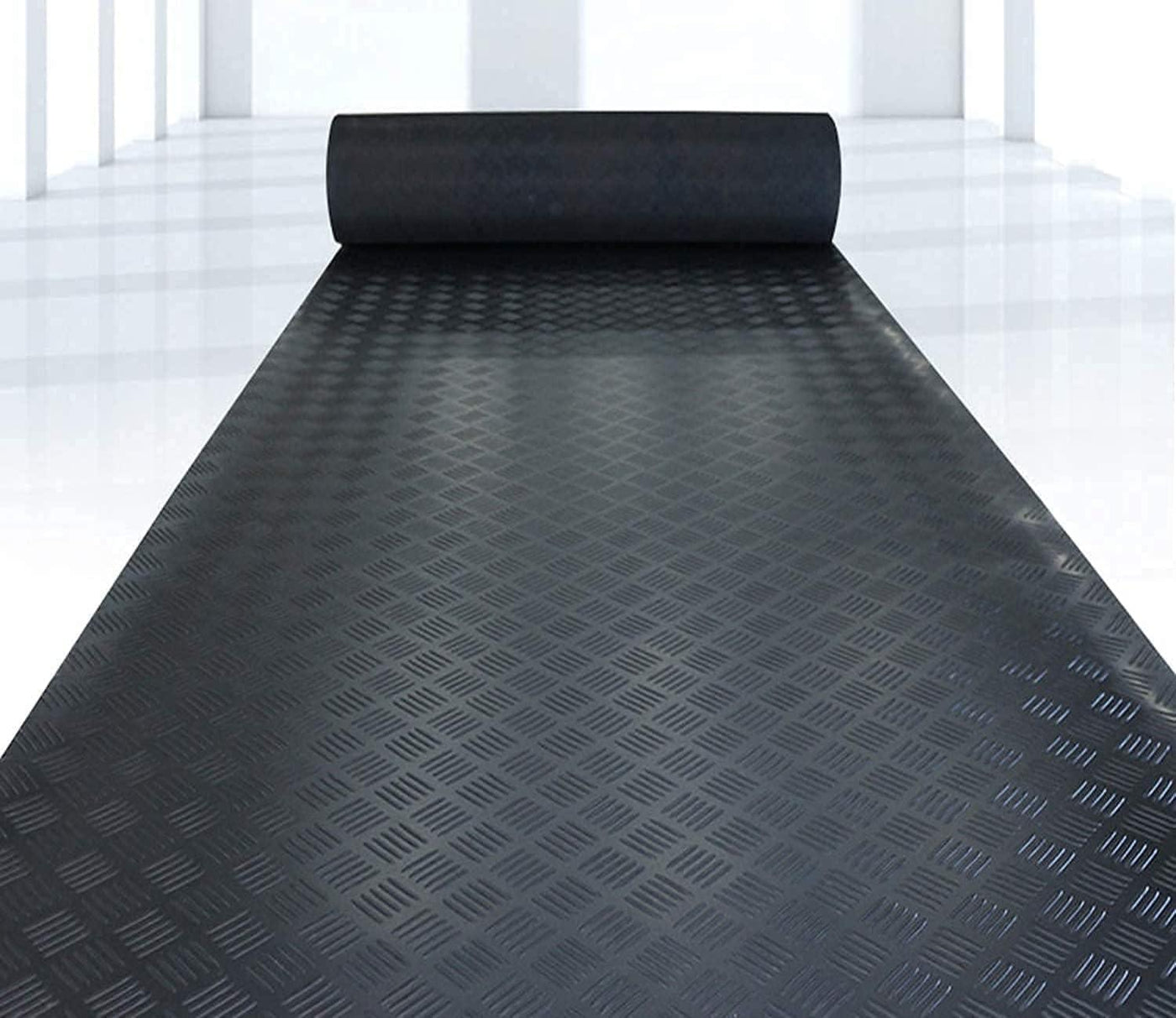 5 Bar Rubber Matting Roll 1m x 5m - Heavy-Duty Anti-Slip Garage Flooring - Massive Discounts