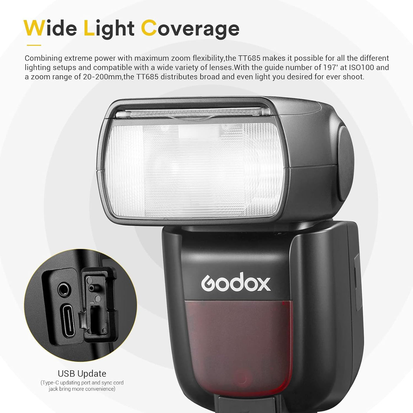 Godox TT685II-F TTL Camera Flash Speedlite GN60 HSS 1/8000s for Fuji Cameras