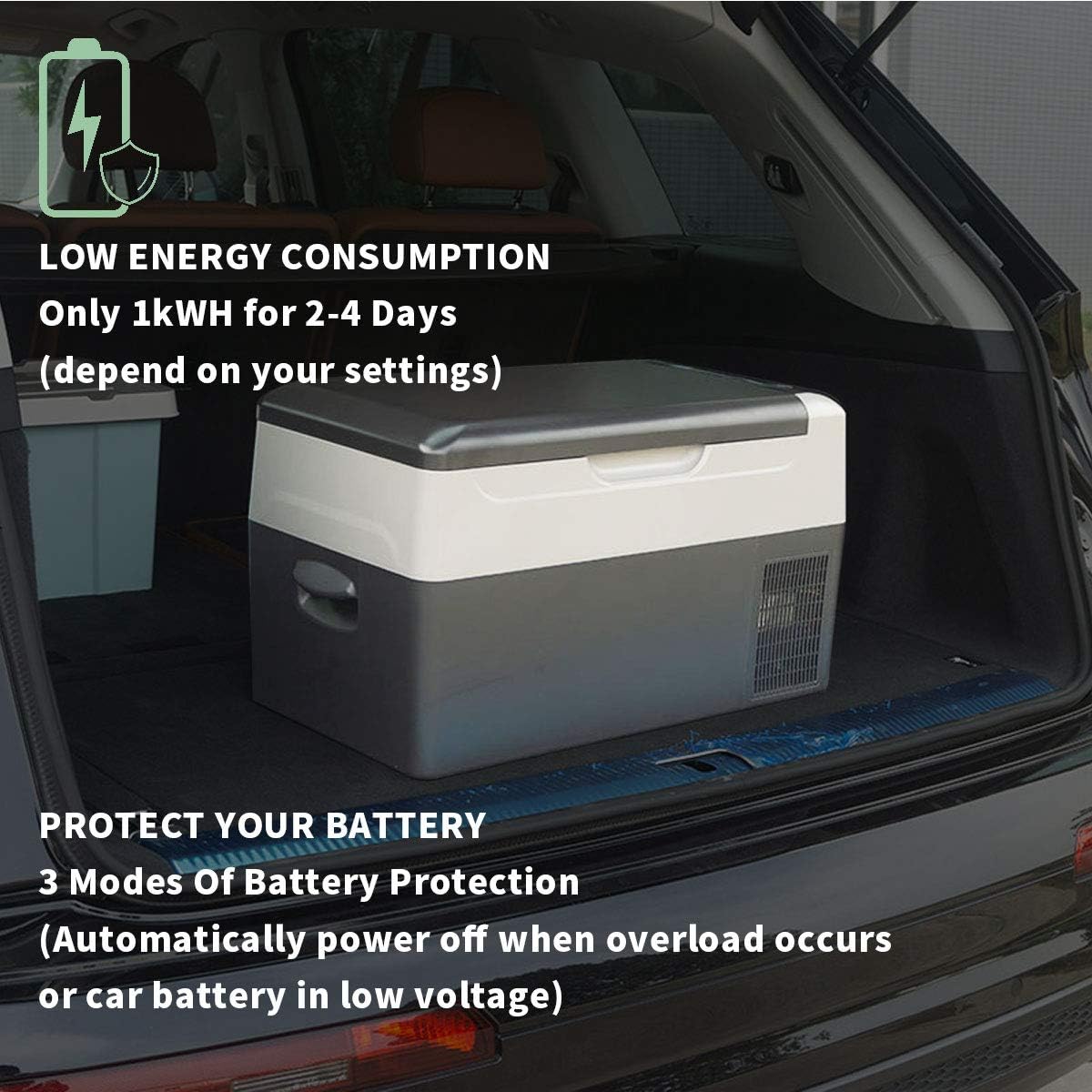 Alpicool G22 22L Car Fridge Freezer 12V, Mini Compressor Cooler -20℃ to 20℃