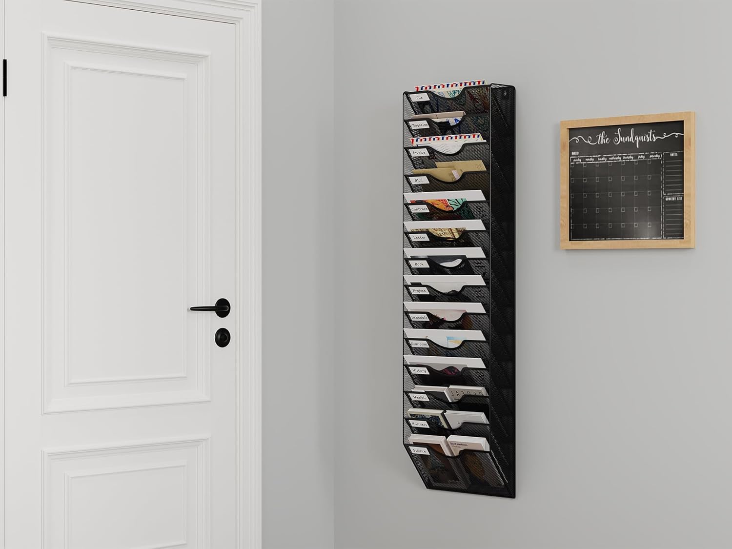 Metal 14 Tier A4 Wall Mounted Document Holder File Organizer Rack EasyPAG