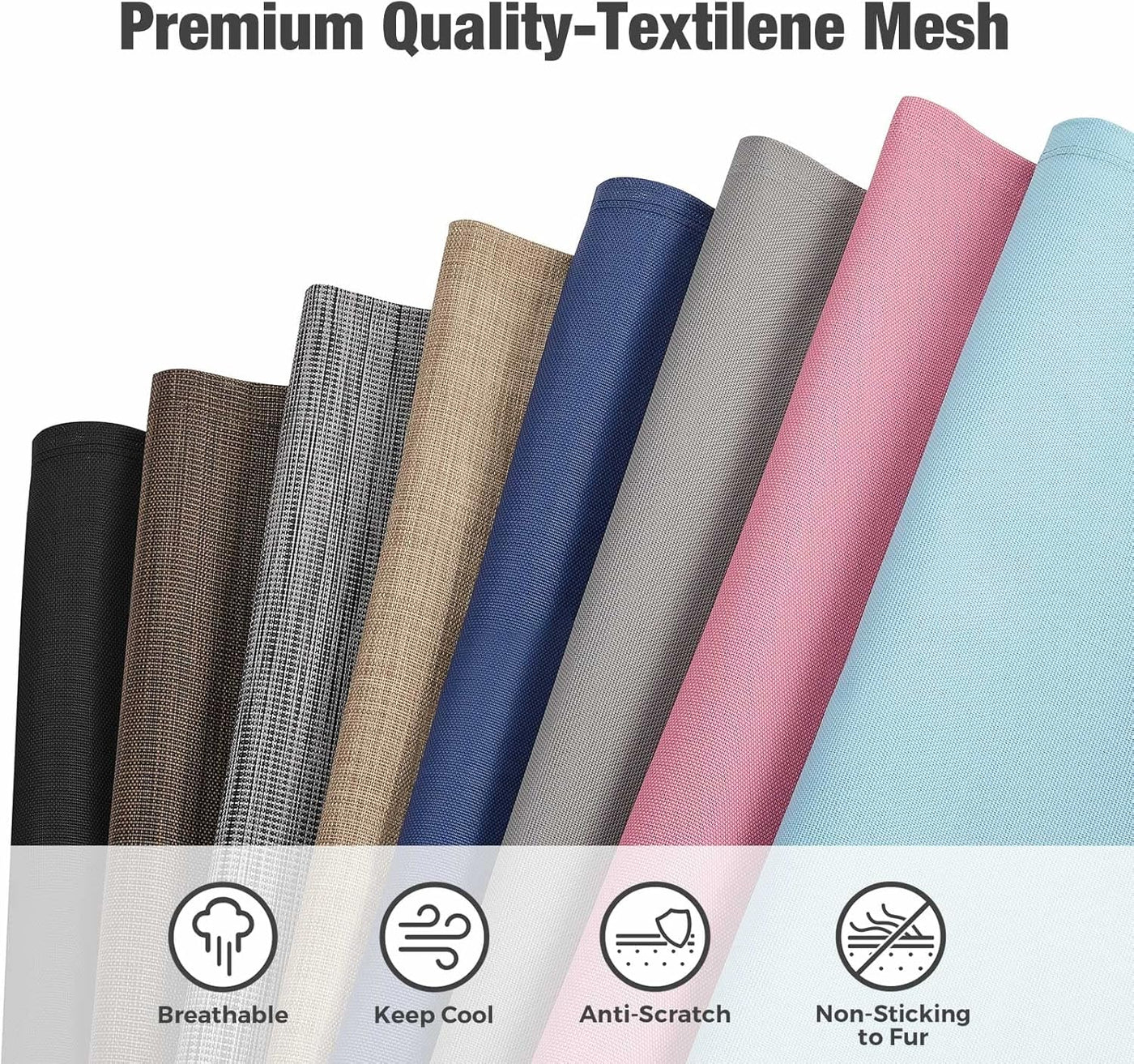 Veehoo XXL 150x95cm Chew-Proof Raised Dog Bed – Cooling Pet Cot, Aluminum Frame
