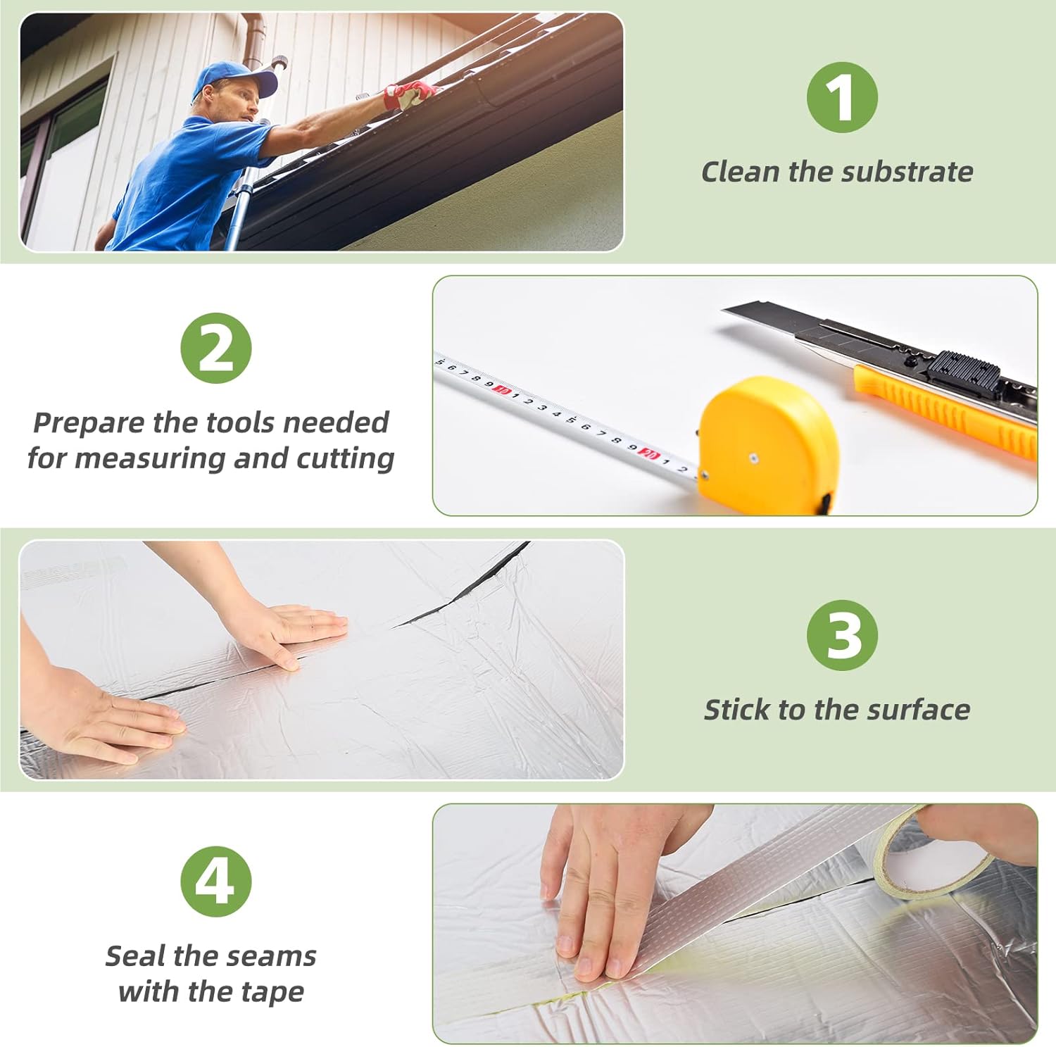 Aluminium Foil Insulation Self Adhesive 7mm Thermal Soundproof 1x10m Dripex