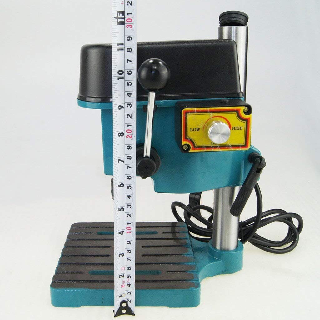 KATSU 100W Mini Bench Drill Press - Adjustable Speed, 6mm Chuck & Handle Lock