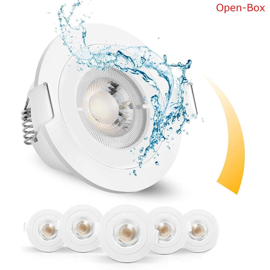 5pack LED Downlight Ceiling Spotlight 6.5w 650lm 3000k Dimmable IP65 - Massive Discounts