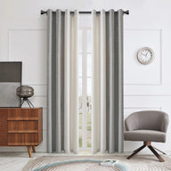 Curtain Pole with Cap Finials, 310-410cm for Windows Adjustable Black - Massive Discounts