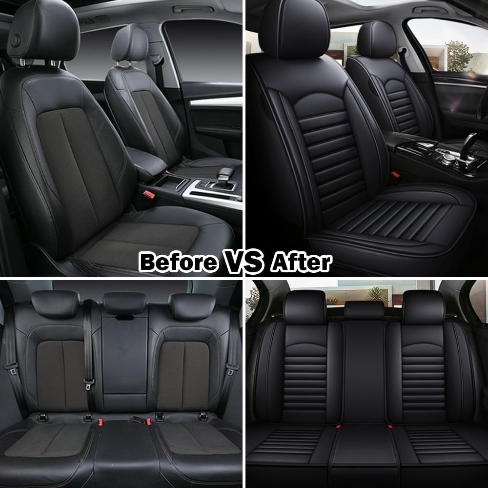 Car Seat Covers Set of 5 Mercedes B Class C E GLB GLC Faux Leather Chifeng