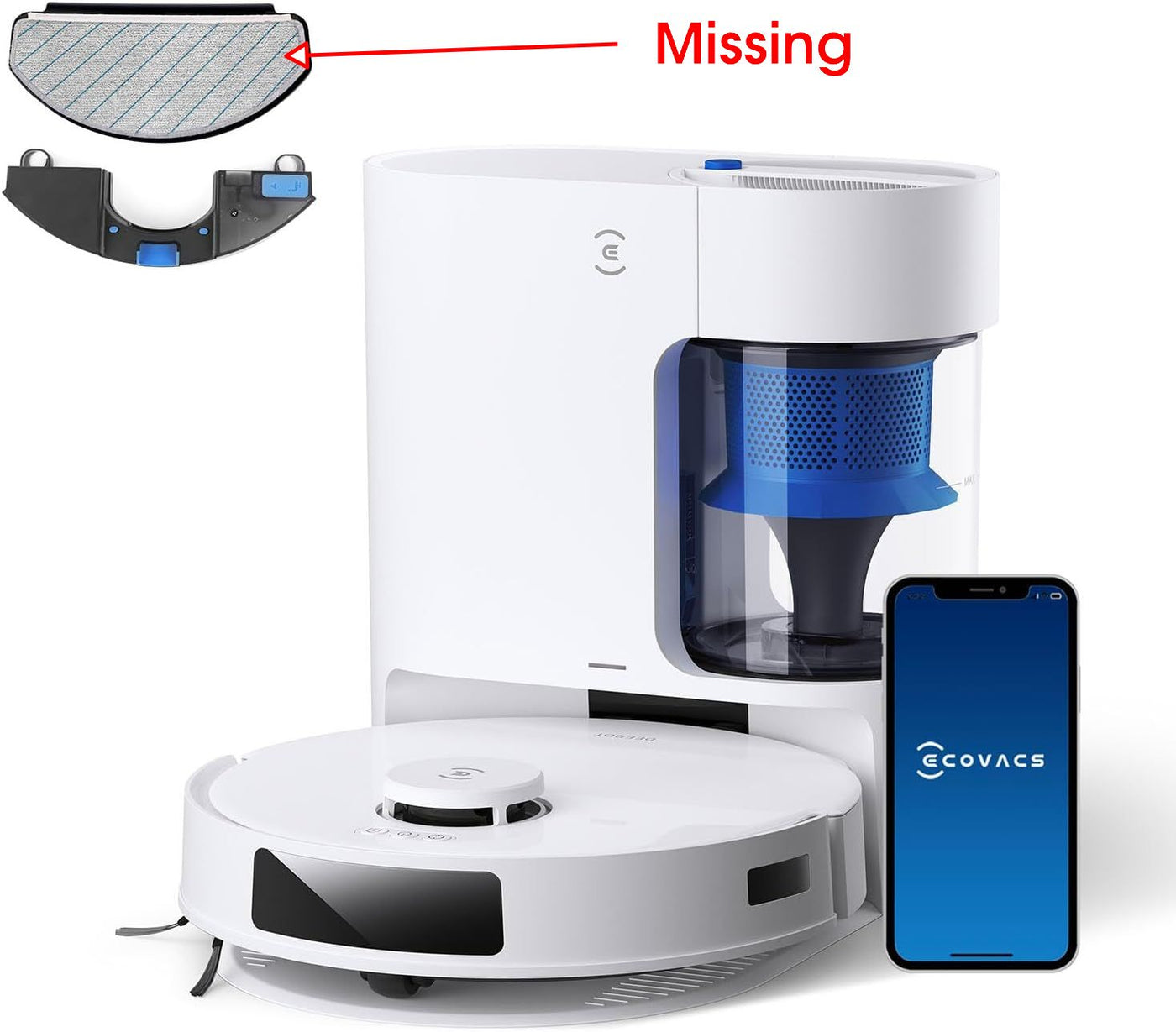 Robot Vacuum Cleaner 8000Pa Self Empty Station ECOVACS Deebot N20 PLUS