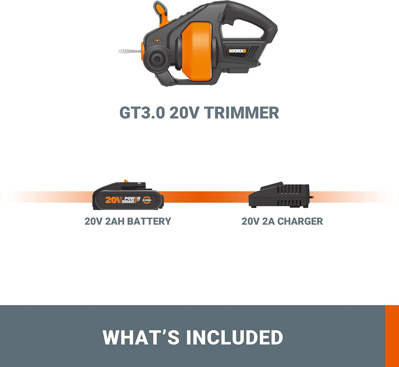 WORX Drain Auger Cordless 18V 7.6m Plumbing Snake With Battery Charger
