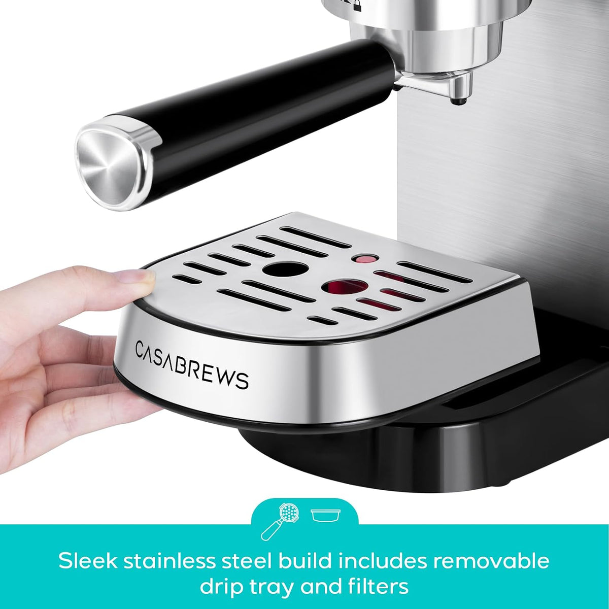 Espresso Coffee Machine Barista Milk Frother Cappuccino Maker CASABREWS CM5418