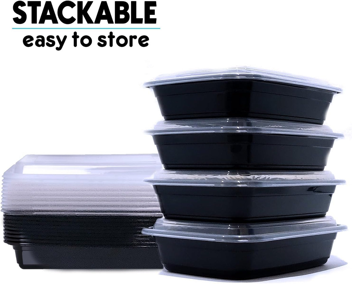 96 Pack Meal Prep Containers Reusable, BPA Free Food Prep Containers with Lids
