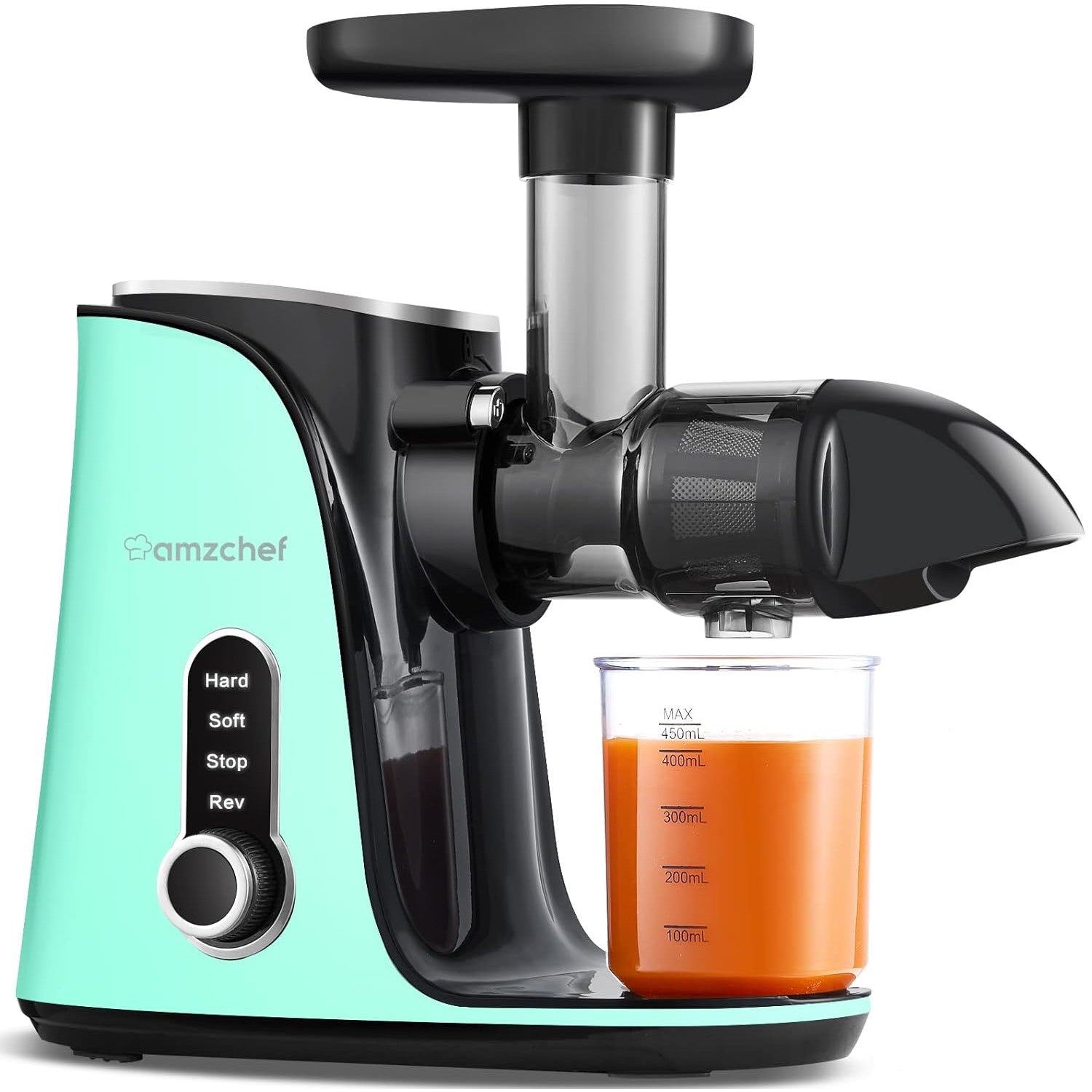 AMZCHEF Cold Press Juicer with 2 Speed Control - High Juice Yield