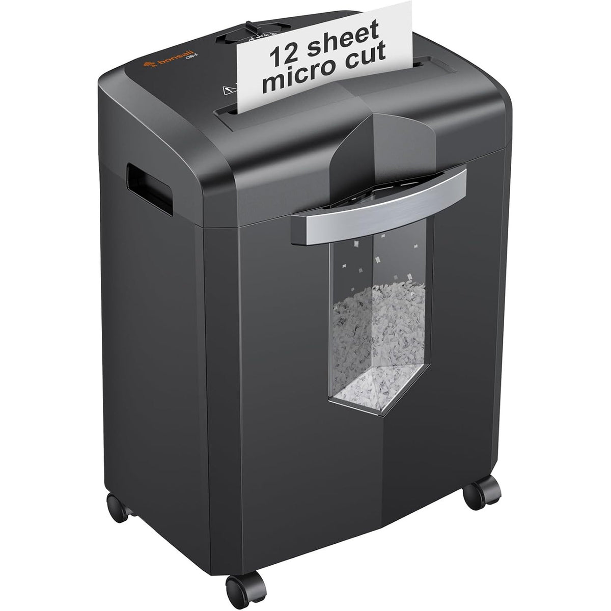 Paper Shredder 12 Sheet Micro Cut Heavy Duty Home Office Document Bonsaii