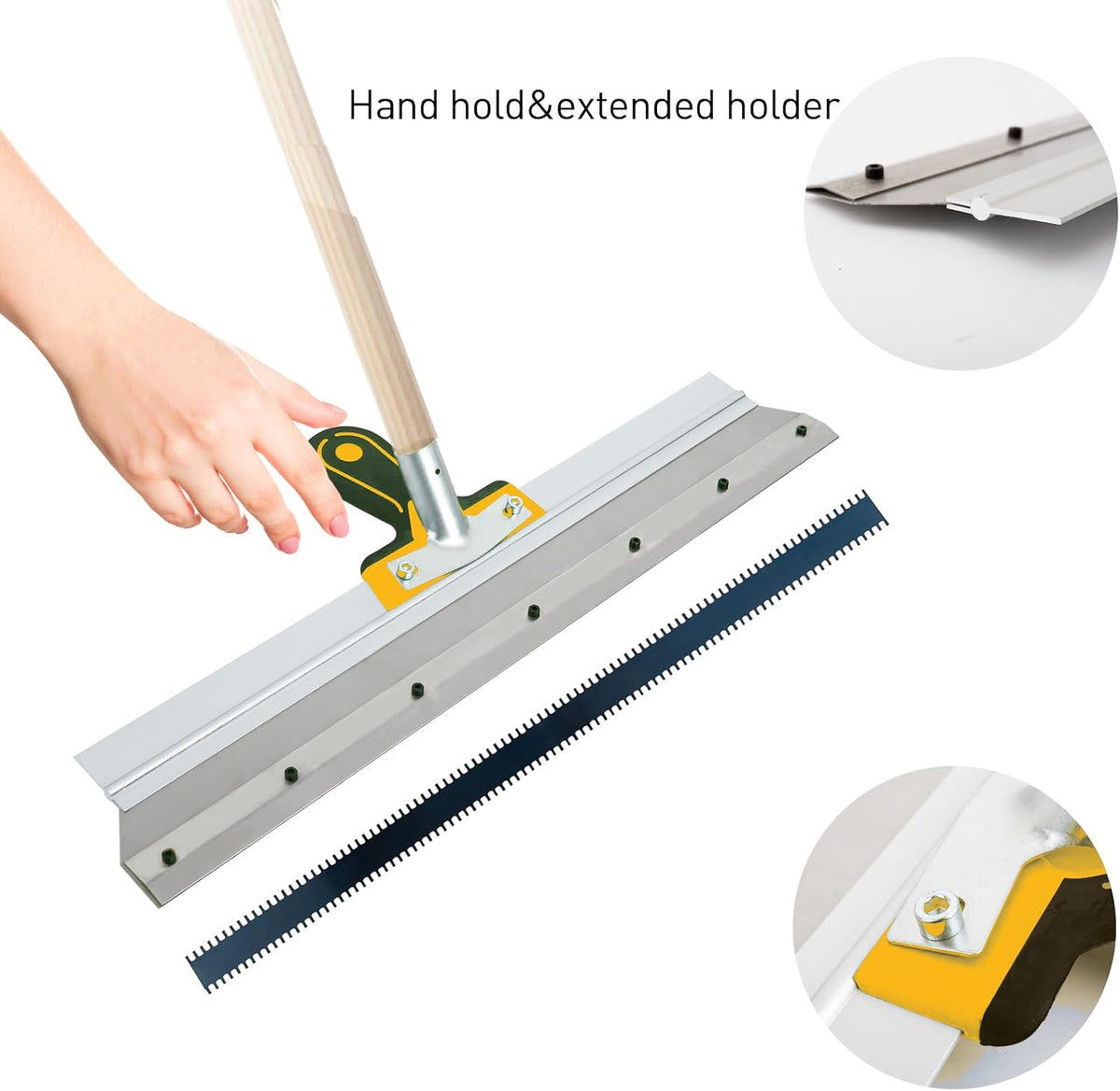 Self Levelling Cement Tool 22 Inch Stainless Steel Floor Scraper Spreader