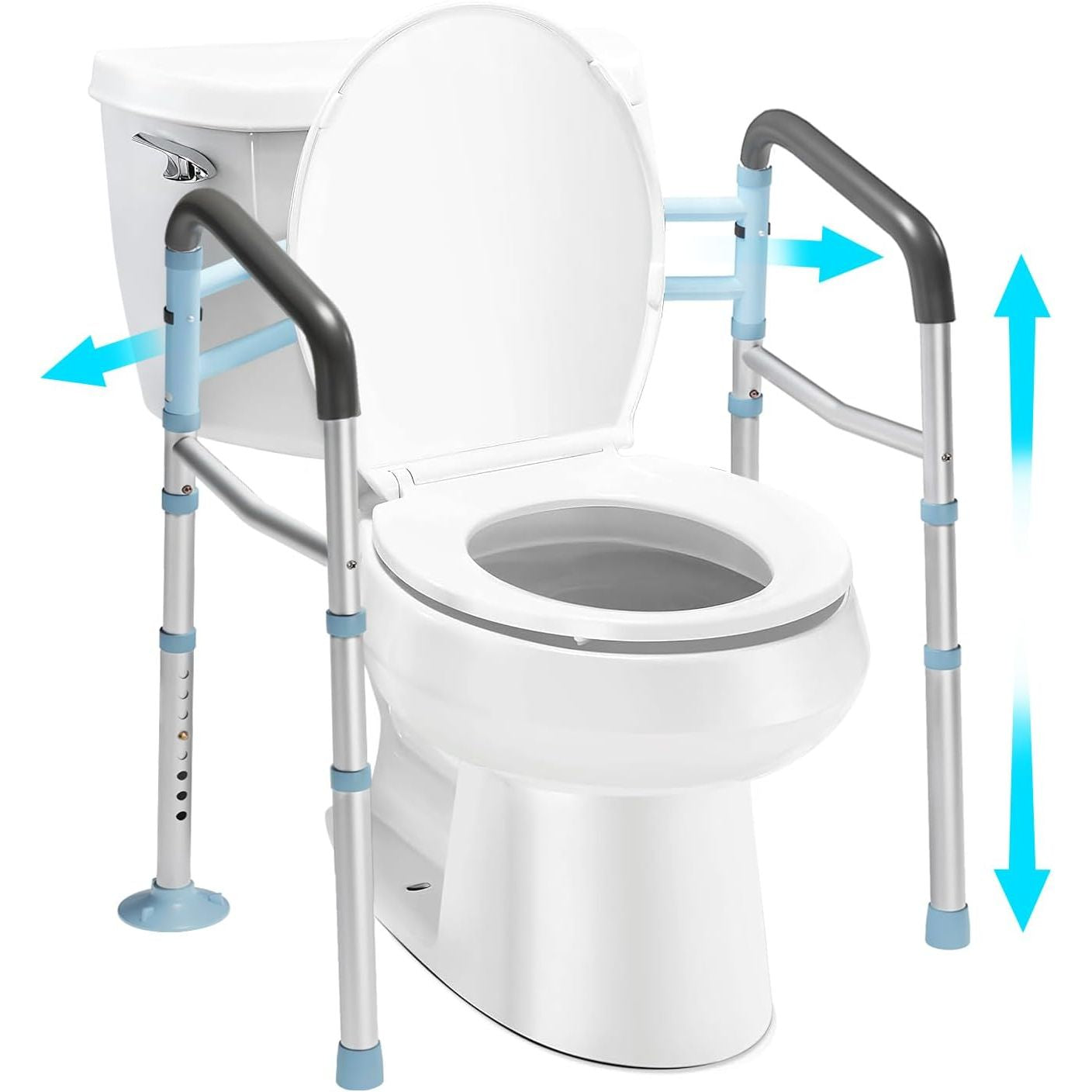 Toilet Safety Rail Stand Alone Heavy Duty Medical Support Frame OasisSpace