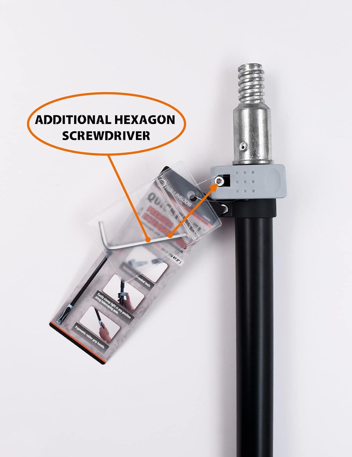 Paint Roller Extension Pole 1.1-2m Adjustable Handle ROLLINGDOG Painting Tool