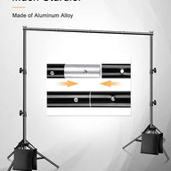 Adjustable Backdrop Stand Kit 3mx2m (9.8ft by 6.5ft) Photography Frame