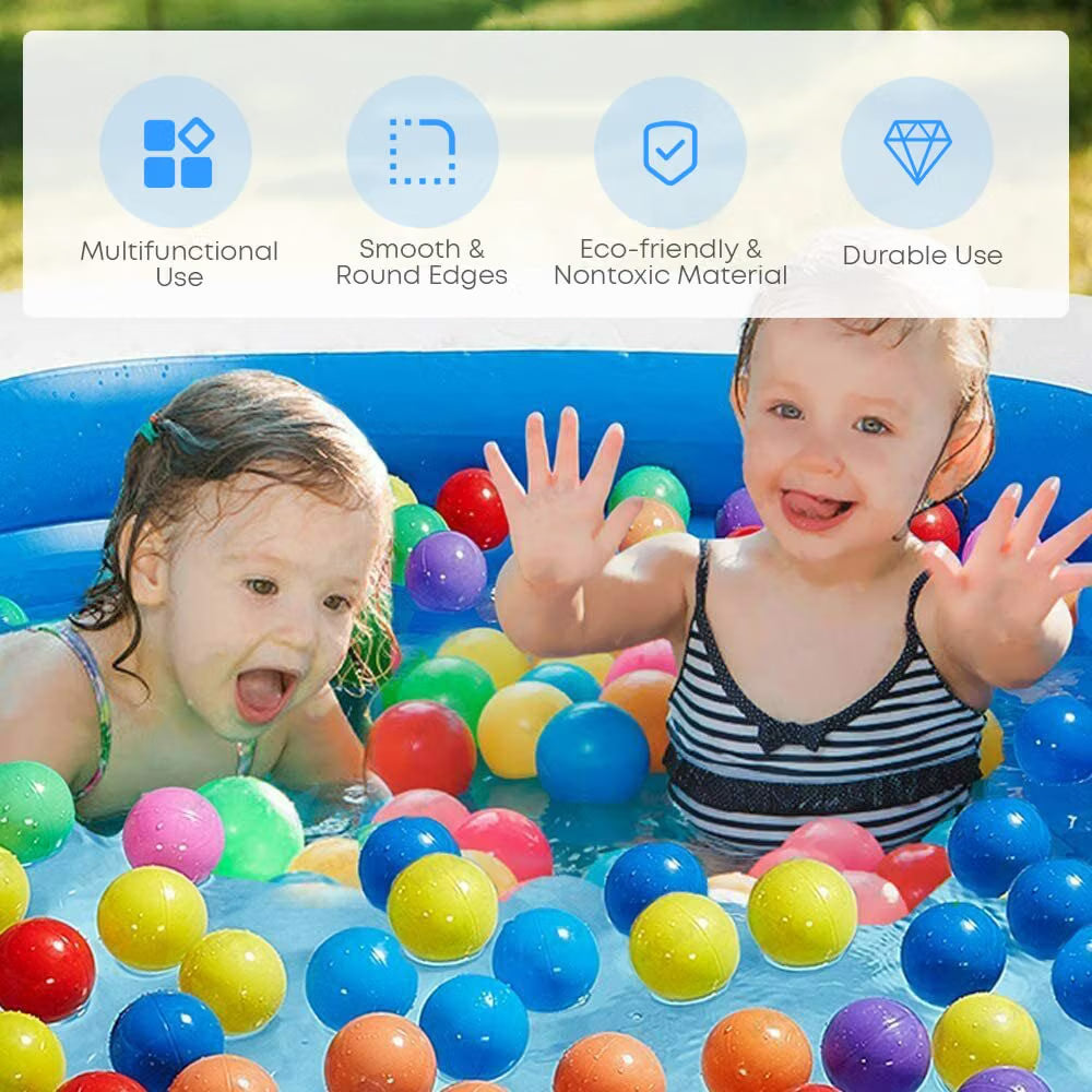 Inflatable Paddling Pool 290x163x50cm 3 Ring Family Swimming Pool GALAXYER Garden